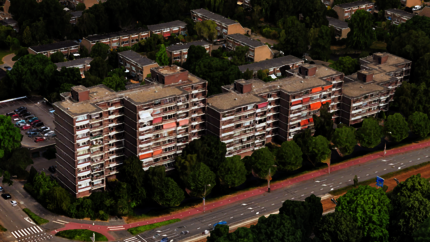 Afbeelding woongebouw Kersengaarde van Google Earth