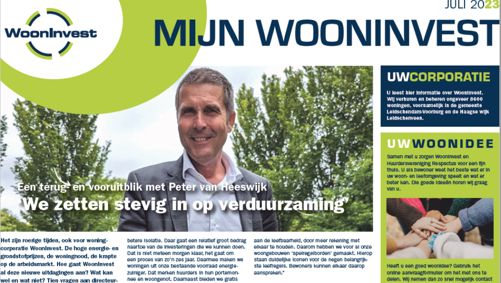 Lees het interview met Peter van Heeswijk op de Mijn WoonInvest pagina