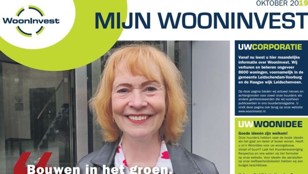 Lees de laatste Mijn WoonInvest Pagina - Oktober 2019