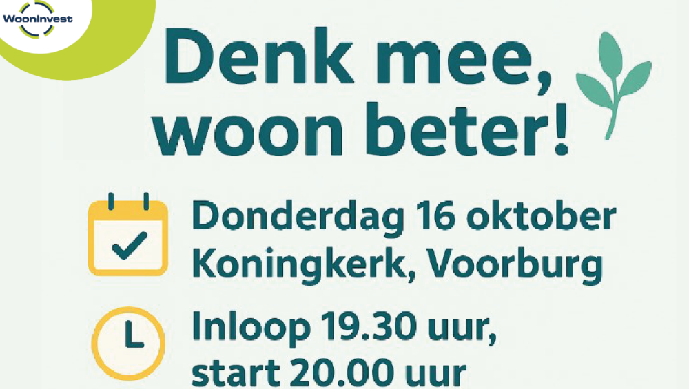 Uitnodiging bewonersavond Respectus en WoonInvest